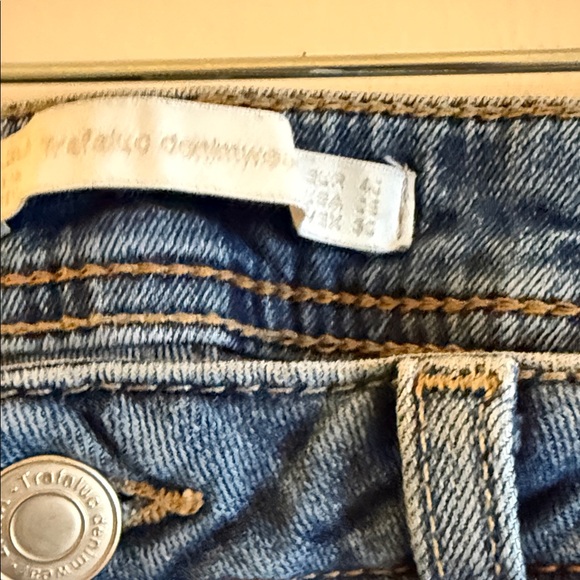 Zara Women's Blue Embroidered Skinny Jeans - Picture 2 of 4